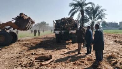 مكمورة فحم غير قانونية بقرية النواورة