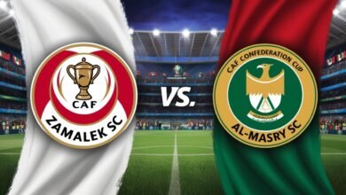 مباراة الزمالك والمصري